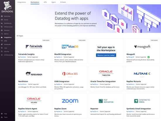 Datadog Marketplace