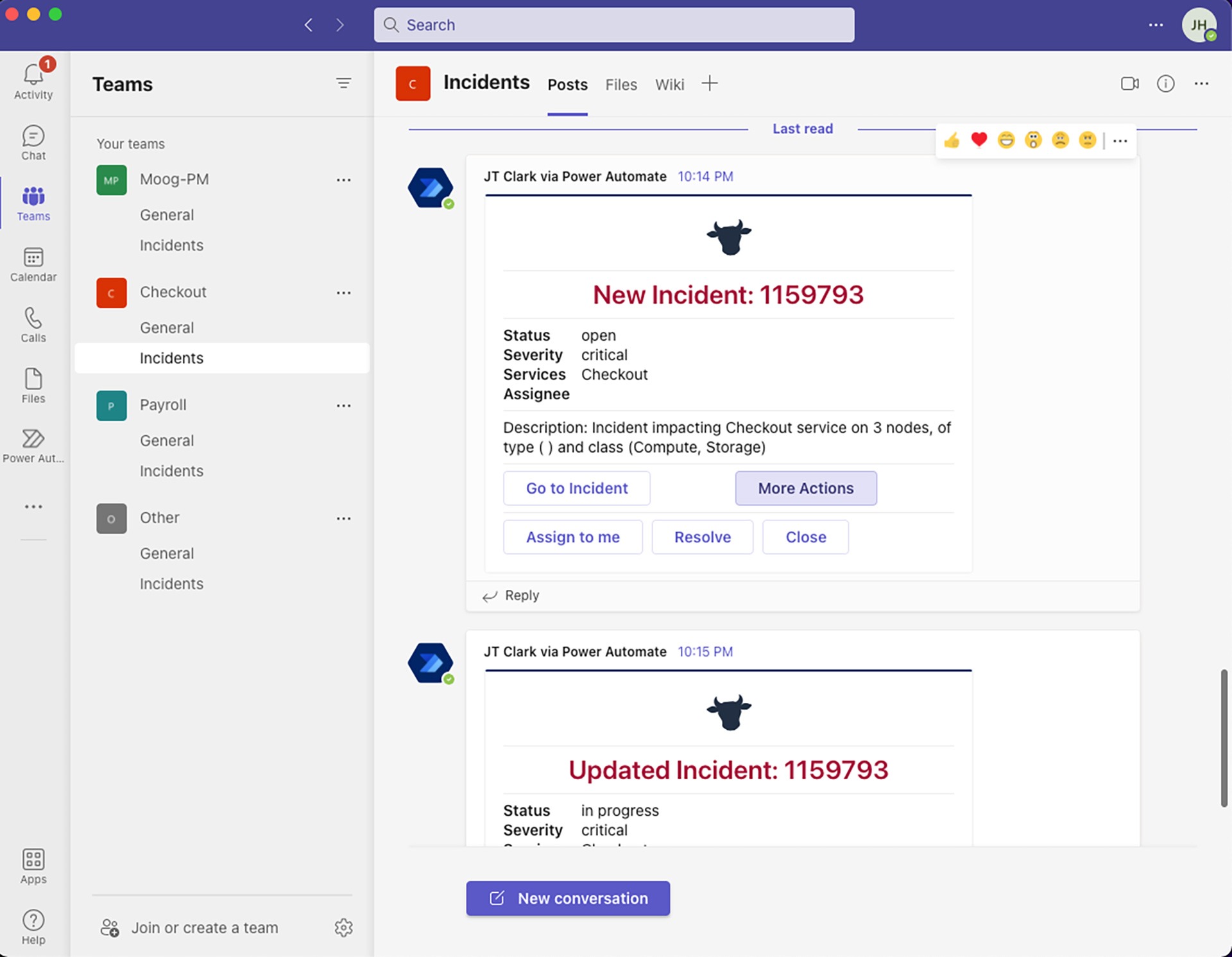 Microsoft Teams collaboration dashboard