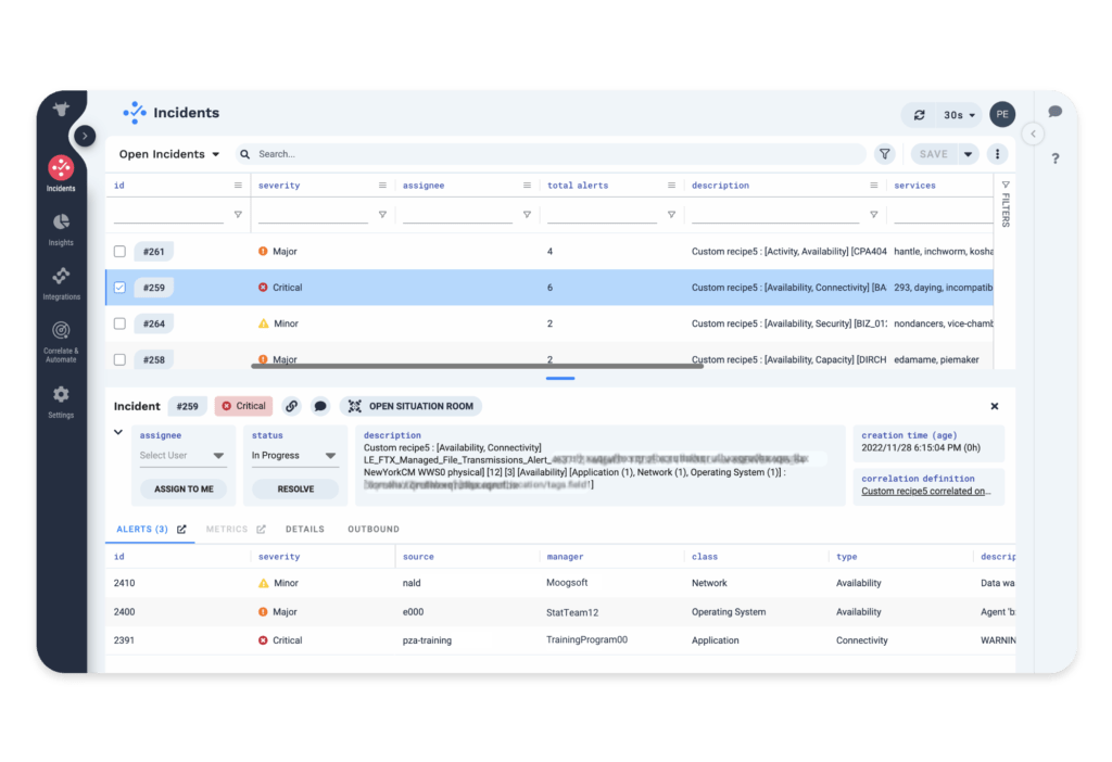 Pattern Discovery with Correlation | Moogsoft Features
