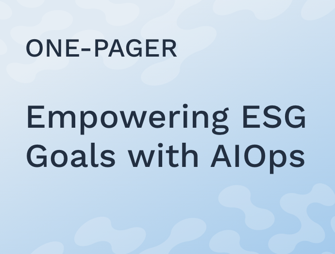 Empowering ESG Goals with AIOps